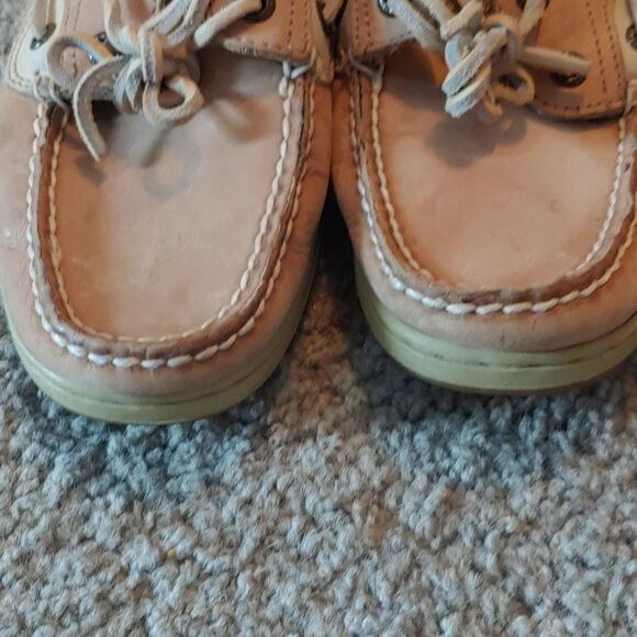 Sperry Top sider tan boatshoe Sz 8M - Picture 2 of 8
